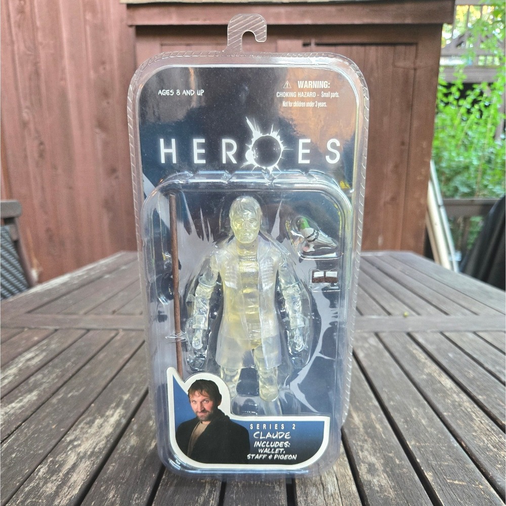 Vintage Mezco NBC Heroes Series 2 Invisible Claude Sealed Action Figure